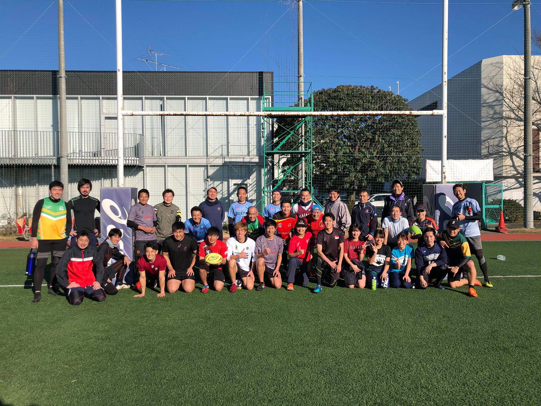 タッチラグビー　@早稲田大学ラグビー部グランド